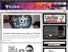 Tablet Screenshot of evokeministries.org